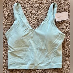 NWT Athleta Transcend V-Neck Crop Sports Bra A-C
